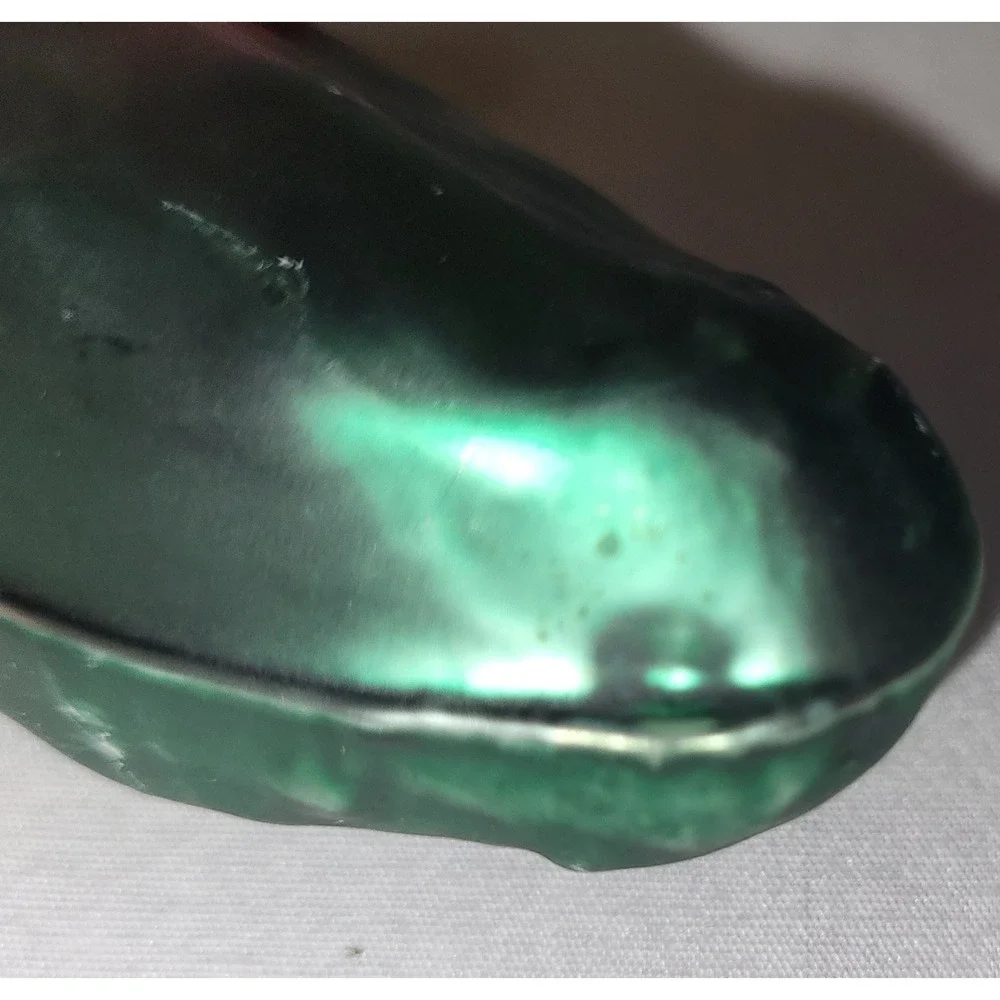 Hide the Pickle Christmas Ornament Green Czech Republic Blow Mold Plastic Vtg